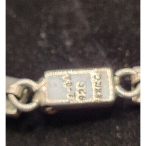 Sterling Silver Turquoise Enico 925 Choker\Necklace Nice solid and a Beautiful - Picture 3 of 4